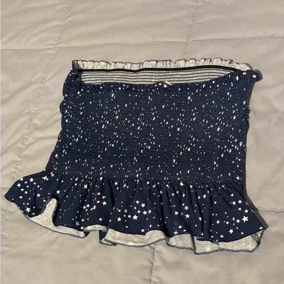 No Boundaries Dark Blue Starry Smocked Strapless top Size XXL - Picture 2 of 3